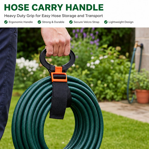 Garden hose carrier pipe - , strap