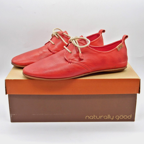 Pikolinos red leather shoes - red,