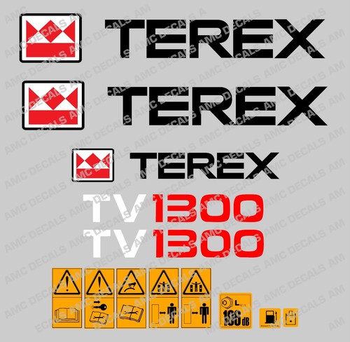 Terex tv1300 roller - tv1300, decals