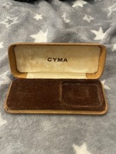 VINTAGE MENS CYMA WATCH BOX EMPTY COMPLETE YOUR WATCH FREEPOST UK