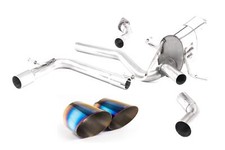 Milltek Axel Back Exhaust Burnt Titanium Tips for Suzuki Swift Sport 1.4 B Jet