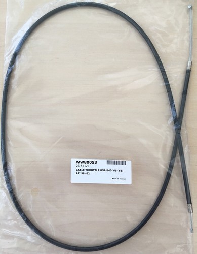 Bsa b40 throttle cable - a7,