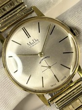 MUDU Vintage 1960’s Men’s Manual Sub-Seconds Gold Dress Watch