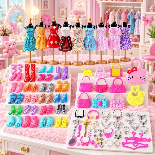 70x barbie accessories set - barbie,