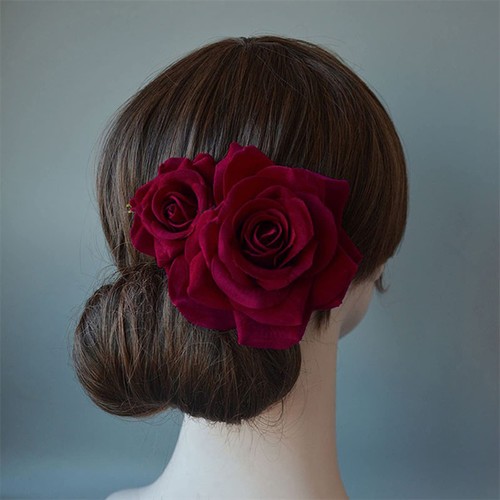 Publish rose flower hair - , clip
