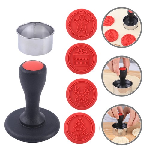 Biscuit press stamp cookie - cookie, set