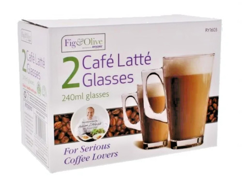Latte glasses 240ml 25 - glasses-240ml-up, 25%