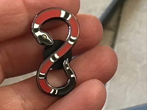 Pintrill red milk snake - snake, pin