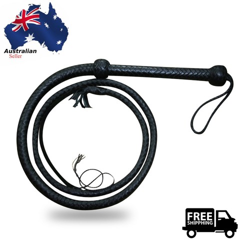 Genuine cow hide leather whip - genuine,