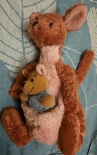 Disney Store Kanga And Roo Beanie Soft Stuffed Toy Plush 9” Winnie The Pooh