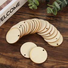 Wooden circles shape blank mdf plywood craft tag for plaques various sizes discs