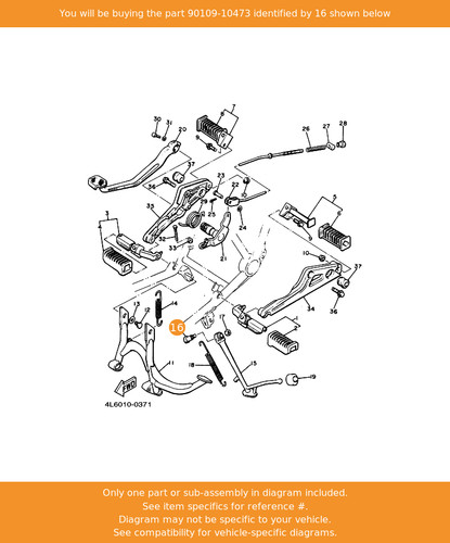 Yamaha bolt 90109 10473 oem - yamaha, bolt,