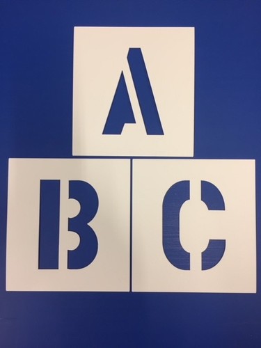 Big alphabet stencil - alphabet, letters