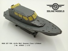 Mask set for Airfix Starter set RNLI Shannon Class Lifeboat, Window edge effect