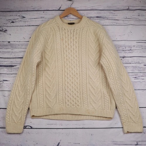 Vintage 80s aran wool knit - 80s,