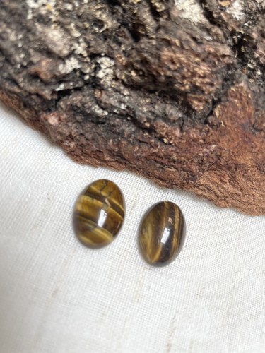 Tigers eye oval cabochons - 2,