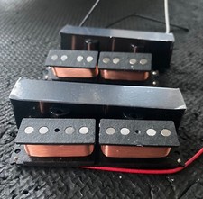 Retrovibe Split Coil Jazz Bass pickup set covered alnico magnets
