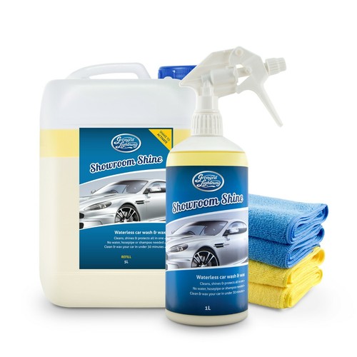 Waterless wash wax - waterless, showroom