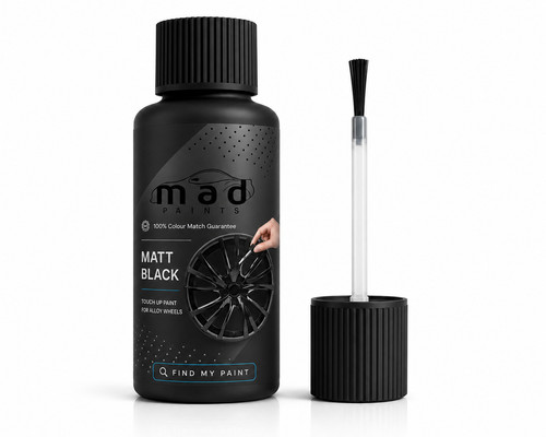 Matt black alloy wheel touch - black,