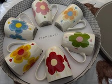 Heart Flowers Mug Set Of 6