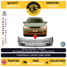 VAUXHALL ASTRA 1998-2004 FRONT BUMPER PRIMED INSURANCE CERTIFIED 1400196 9118766