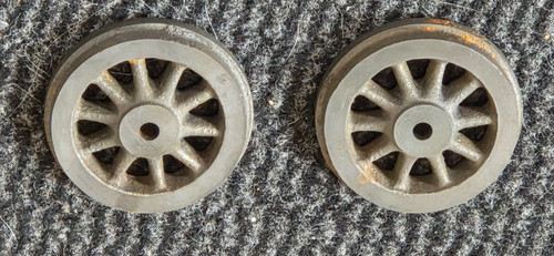 Live steam gauge - 1/2, wheels
