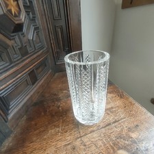 Vintage Signed Waterford Cristal Vase Made In Ireland 8 Inches Tall