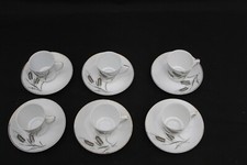 Vintage 1970's Zhongguo Zhi Zao China, 6 Place Coffee Set, Wheat Design, 2