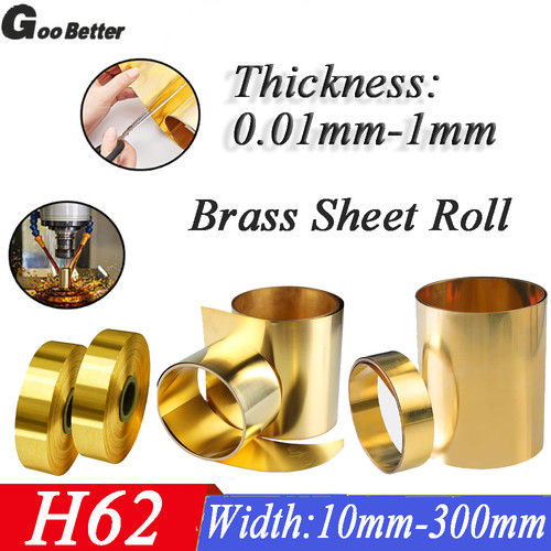01mm 1mm thick - thin, brass