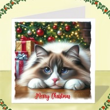 Ragdoll Cat Christmas Card