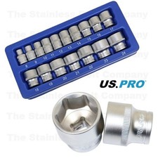 US PRO 3/8 Shallow Sockets