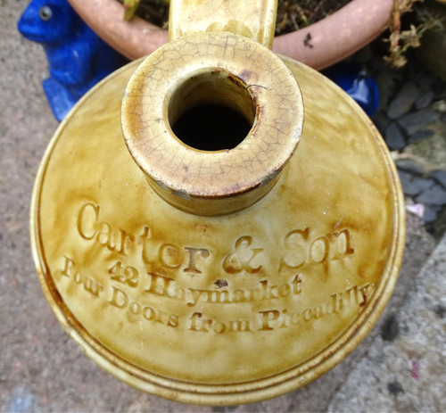 Antique stoneware flagon - antique,