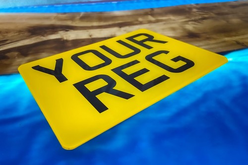 Motorbike reg number plates - number,