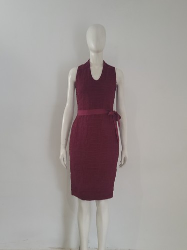 Wolford red ruched dress - (s),