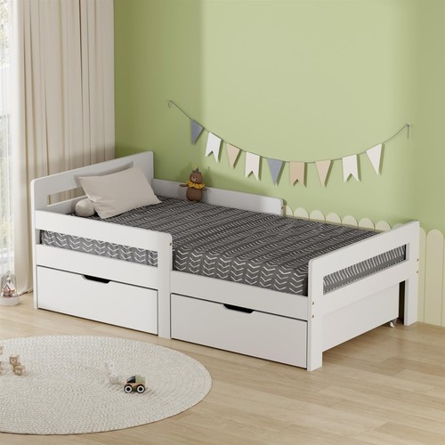 Junior wooden bed toddler - wooden,