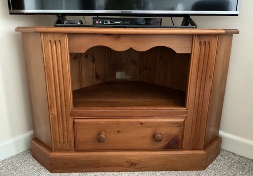 Pine wooden stand corner - tv, tv