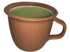  Dansk MUG  BLT Pottery Pattern Green & Brown 3 1/2" Thailand