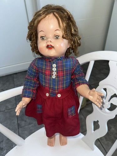 Roddy hard plastic doll 20in - doll,