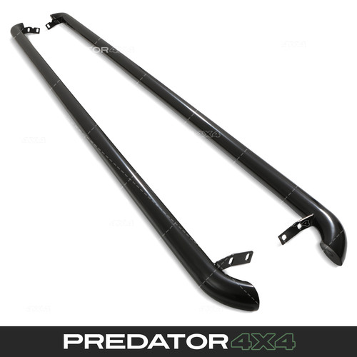 Gloss black side bars steps - 3",