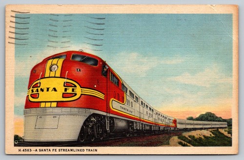 Santa streamlined train - santa,