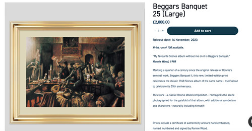 Ronnie wood beggars banquet - -,