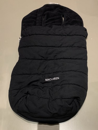 Black footmuff for pram - black,