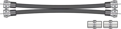 10m twin satellite cable - cable, box