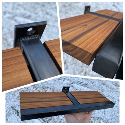 Modern shelf teak wood - shelf, wall