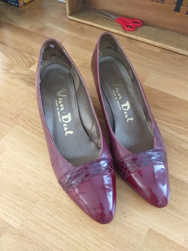 Burgundy van dal ingot shoes - burgundy,