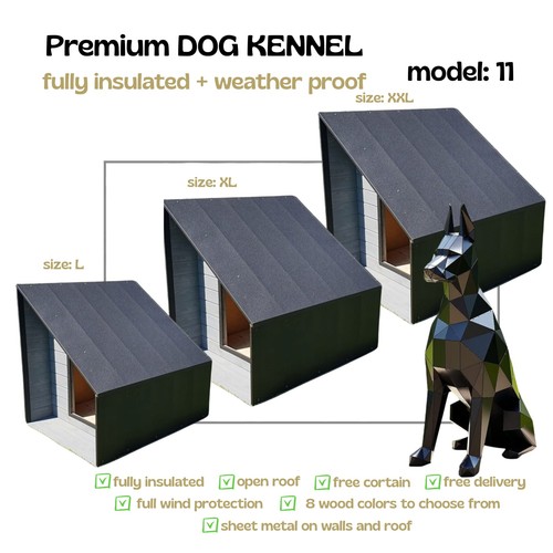 Insulated dog kennel xxl - insulated,