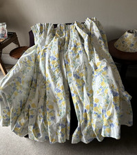 LAURA ASHLEY CHARLOTTE SWEET PEA PAIR OF LINED CURTAINS 64.5" W X 49.5" DROP EXC