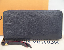 Louis Vuitton Monogram Empreinte Zippy Wallet Navy Marine Rouge M62121 Navy