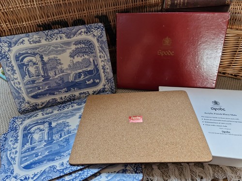 Spode blue italian - italian, placemats