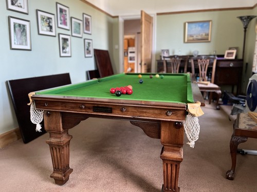 Antique snooker diner7ft x - , 6